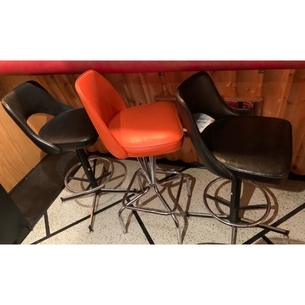 Set of 3 Vintage Bar Stools 