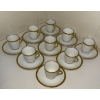 Image 2 : Vintage Limoges France Raynaud Ceralene Demitasse Cup & Saucers (9) High End China