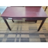 Image 1 : Rectangular Wooden Writing Desk with Mahogany Finish