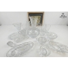 Image 1 :  Collection Of  Pressed Glass   "Whirling Star" AND "Hobstar Pinwheel" Design.