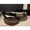 Image 2 : Antique Black Board with Assorted Irons and Trivet