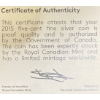 Image 5 : 2015 5-Cent Legacy of the Beaver Nickel Fine Silver Coin 31.83 Grams