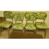 Image 3 : Vintage: Coffee Table 36 w, 11.5 d, 15.5 h, Chairs 15 w, 16.5 d, 31 h, TV Trays