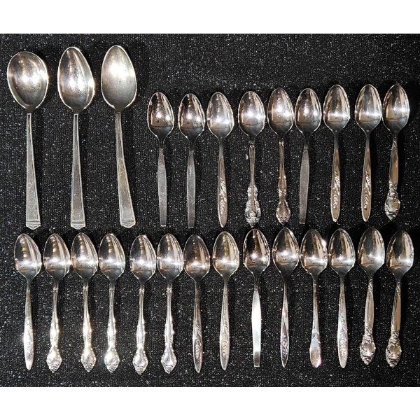32 Stainless and Silverplate Spoons Featuring Notable Makers