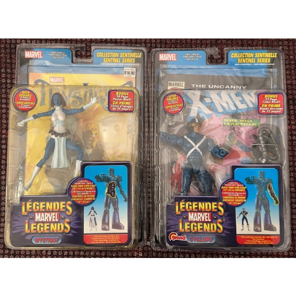 Marvel Legends Sentinel Series Mystique and Cyclops Figures