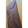 Image 2 : Wooden Carved Bird Wall Hanging Panel Decor Piece 2" X 10" X 48"