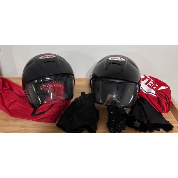 His & Hers Riding Gear - Bell Helmets (sz XS & M), Gloves 