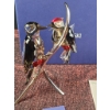 Image 2 : Swarovski Crystal Woodpeckers on a Polished Metal Branch