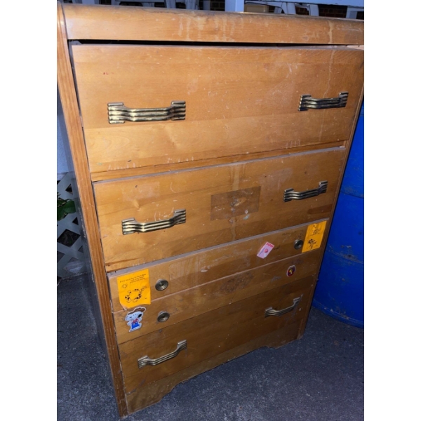 Antique Four Drawer Dressing Table 29x15x51