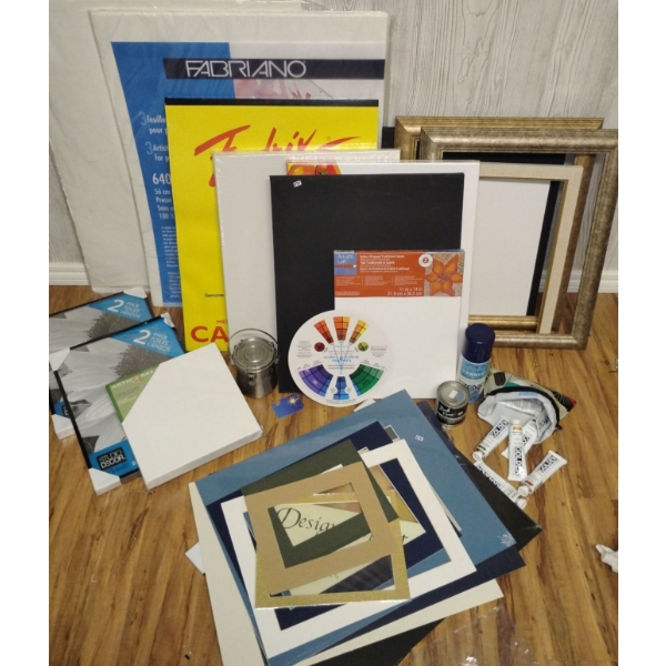 Painters Pack - Assorted Canvas' Sketch Pads Frame Inserts & More
