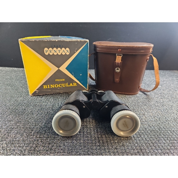 Vintage ASAHI PENTAX 7x50 Prism Binoculars With Case and Original Box