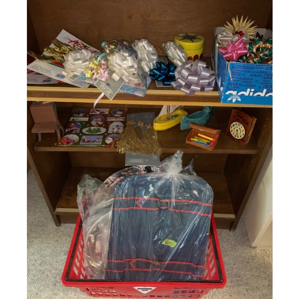 Home Misc. - Holiday Wrapping, Ornaments + Cute Decor Items Including Metal Tray Collection 