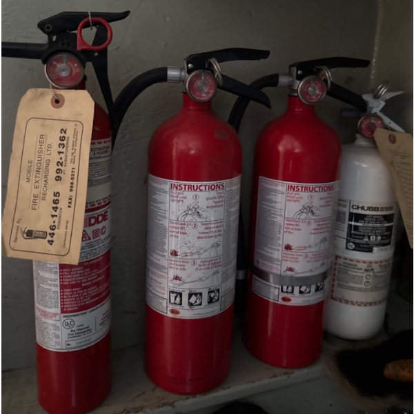 Four Fire Extinguishers
