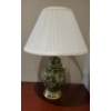 Image 1 : Abstract Patterned Emerald Green Table Lamp 15T