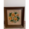 Image 1 : Embroidered Floral Art 12x12 