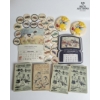 Image 1 : Jello Coins, Wooden Nickels, Vintage  Camp Fire Girl Books, Little Piggy Pottery, Antique Calenders