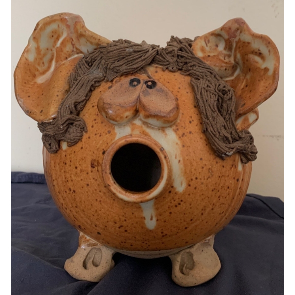 Stoneware Pottery - Piggy Coin Bank 8T
