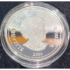 Image 3 : 2004 Proud Polar Bear $2 Sterling Silver Coin & Stamp Set. 