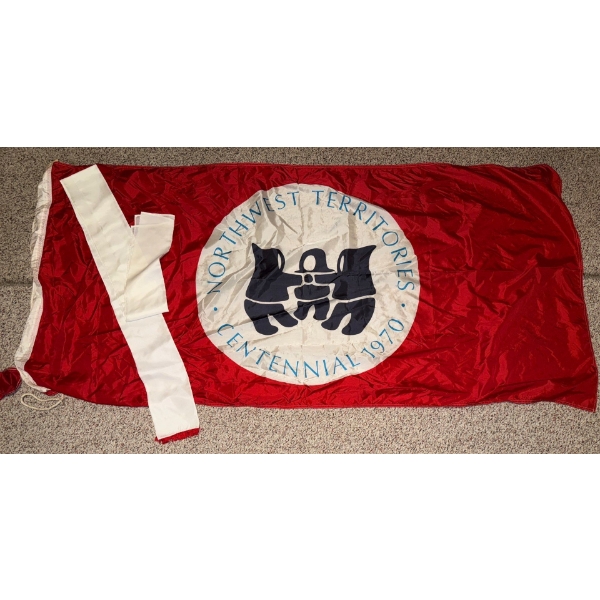 North West Territories Official Centenial 1970s Flag 
