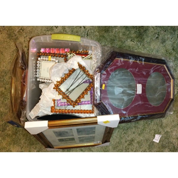 Bin Full of Various Picture Frames - Bin NOT Included 