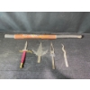 Image 1 : Collection of Forged Steel Daggers, Knives and a Hand Painted Rain Stick
