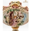 Image 3 :  Vintage Decorative Centerpiece Is A Capodimonte Porcelain Bowl 9''INCHES HEIGHT