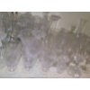 Image 3 : Contents of Shelves: Dinnerware, Drinkware, Vases: Lead Crystal w/ Hex Base 10 T and More!