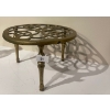 Image 1 : Antique Raised Brass Trivet / Pot Stand 6x4