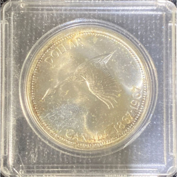 1967 Canadian Dollar 80% Silver 0.6 Troy Ounces