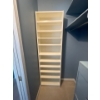 Image 1 : Tall & Narrow Closet Organizer - Cedar Tan Color 18W