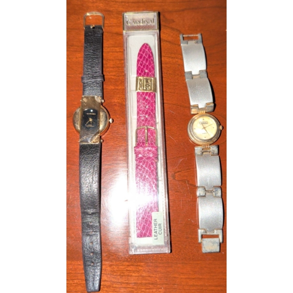 Watches and Bonus Pink Leather Strap