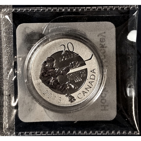 2013 $20 for $20 Hockey - 99.9% Fine Silver Coin - #2