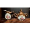 Image 8 : German Gloria and Royal Chelsea Tea Set with Gilded Details