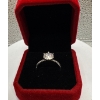 Image 3 : 2ct Round Moissanite with 18 Round Cubic Zirconia Set in 925 Silver Ring - Size 7