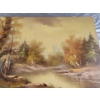 Image 4 : Mystical Orginal Painting on Canvas ( 36"W x 24"H) Signed "Johnston"