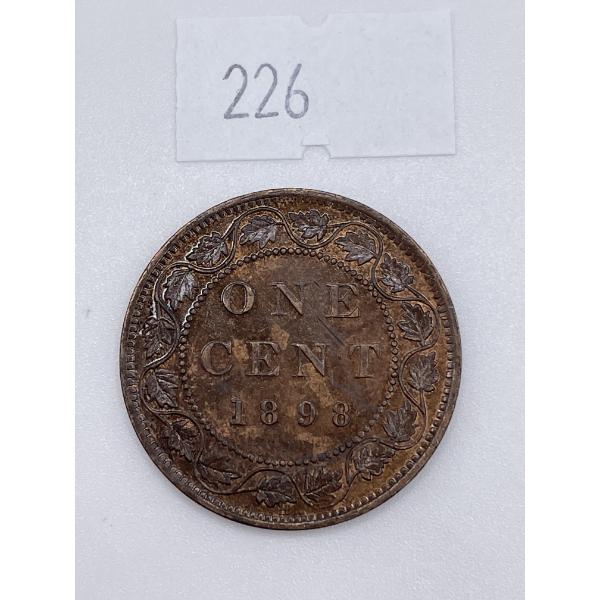 1898H Canadian Large One Cent