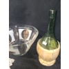 Image 3 : Glass Bowls & Cane Basket Wine Decanter