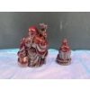 Image 2 : Wooden Buddha Figures 5.5H & 4H