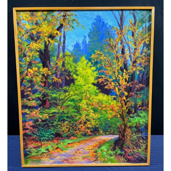 John Rocheleau "Stanley Park Vancouver" Original Oil 18Wx24H