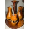 Image 2 : Hand Painted Folk Art - Peace Pipe Stoneware Pottery Kitchen Contraptions & More