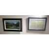Image 1 : Framed Golfing Landscape & "Laws Of Golf" Framed Wall Hanging Collectible Items