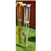 Image 1 : Adjustable Wooden and Aluminum Crutches and Adjustable Walking Cane 