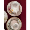 Image 3 : Mismatched Fine Bone China Tea Cups w/ Matching Saucers - Queen Anne Royal Vale & More 