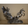 Image 4 : Decorative Silver Colored Figures - Mom, Violin Player, Elephants 