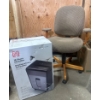 Image 1 : True Red 16-Sheet Paper Shredder and Office Chair on Casters
