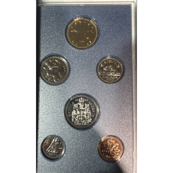 1993 Royal Canadian Mint 6-coin Specimen Set
