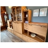 Image 2 : Vintage 1970s teak shelving unit comes in three pieces with easy roll shelving and tons of storage s