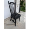 Image 9 : 6 Black Wood Windsor-Style Dining Chairs