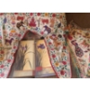 Two Iris Mounted Prints 12 X 24, Cloth Door Frames 48 X 48 and 44 X 43 (Colors Have Some Bleed)