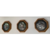 Image 1 : Stuart Sherwood Decorative Plate Trio in Shadow Boxs 13T